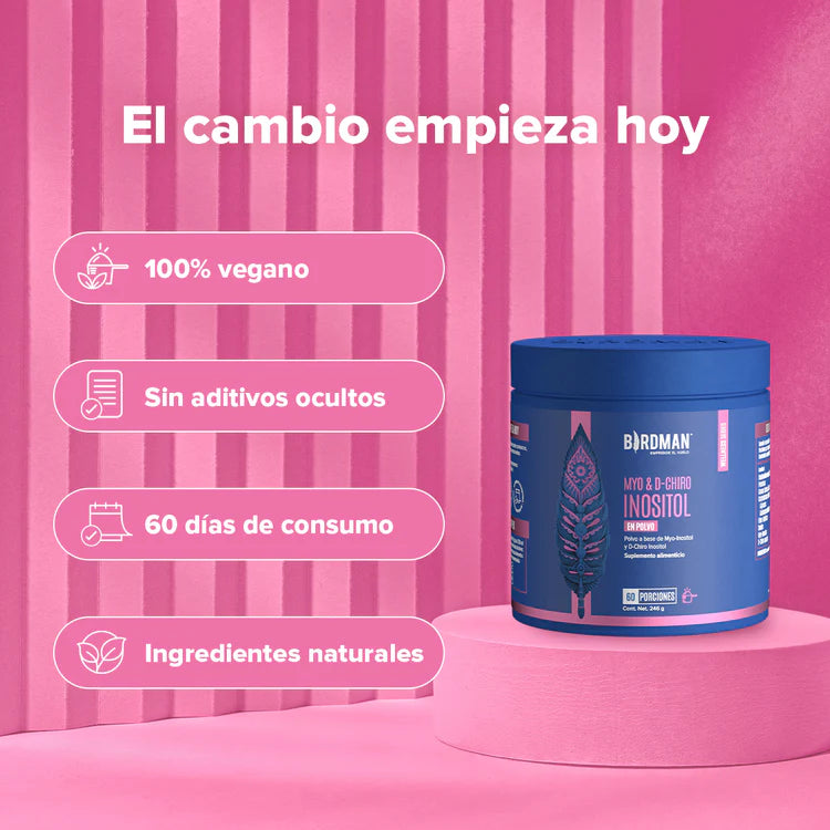 BirdmanMyo & D-Chiro Inositol en Polvo - 246 g